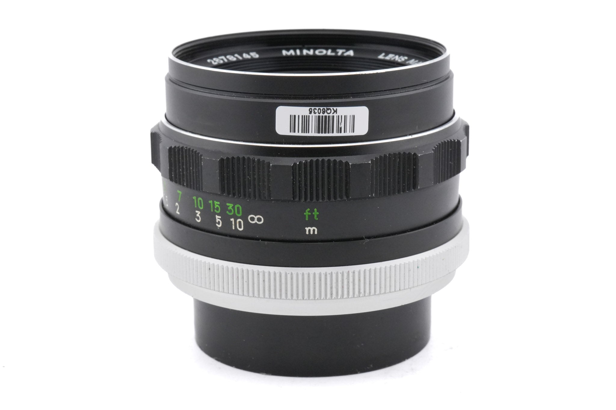 Minolta 55mm f1.7 MC Rokkor-PF
