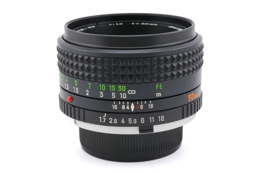 Minolta 50mm f1.7 MC Rokkor-PF