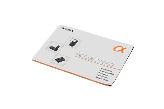 Sony A Mount Accessories Brochure - Accessory