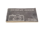 Cosina 4000S Instructions