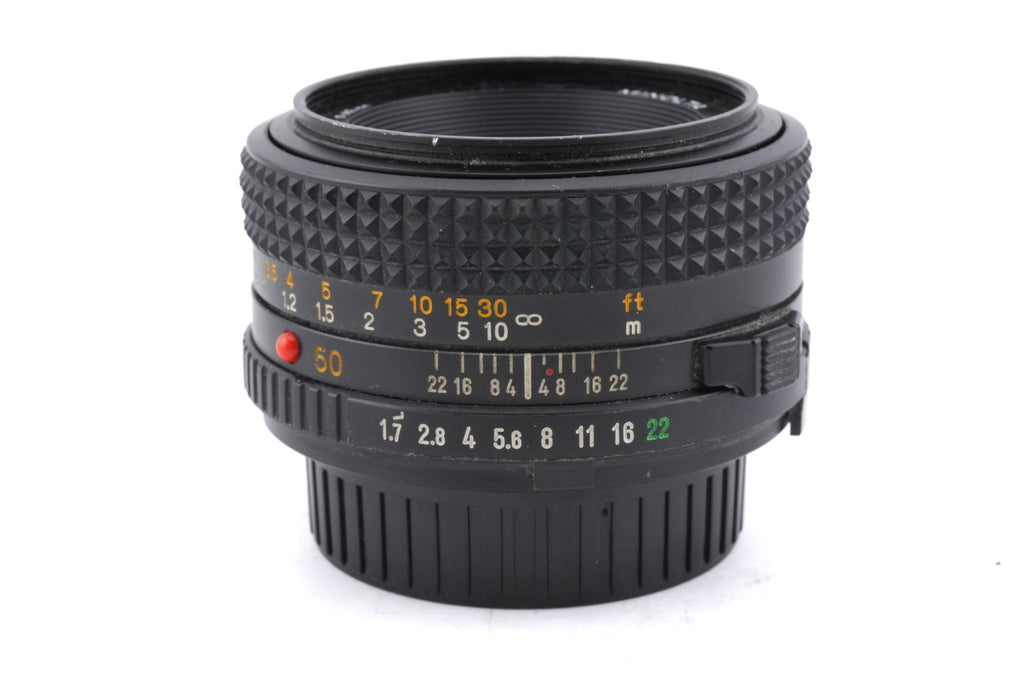 Minolta 50mm f1.7 MD Rokkor