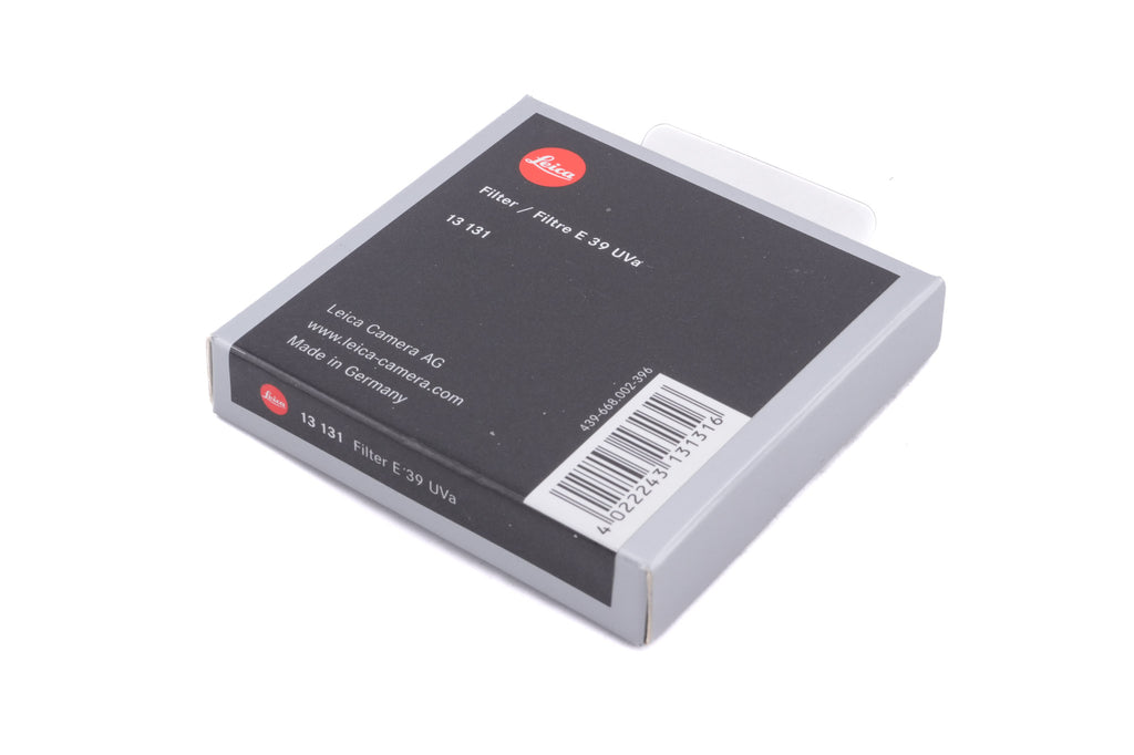 Leica 39mm UV Filter UVa II (Black, 13030)