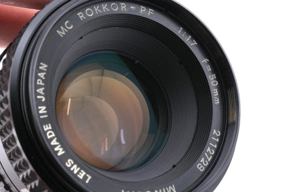 Minolta 50mm f1.7 MC Rokkor-PF