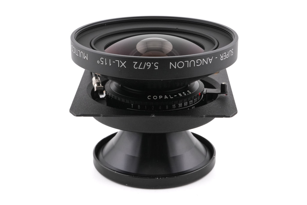 Schneider-Kreuznach 72mm f5.6 Super-Angulon XL 115° (Shutter)