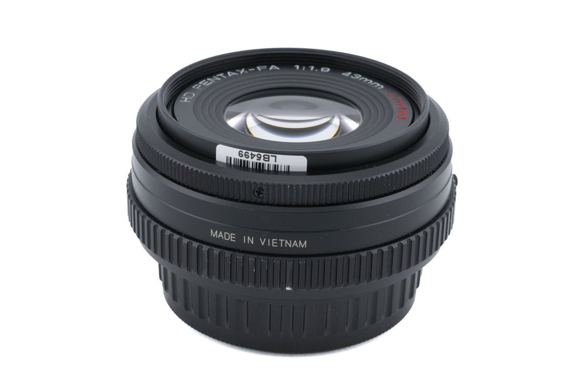 Pentax 43mm f1.9 Pentax-FA HD Limited