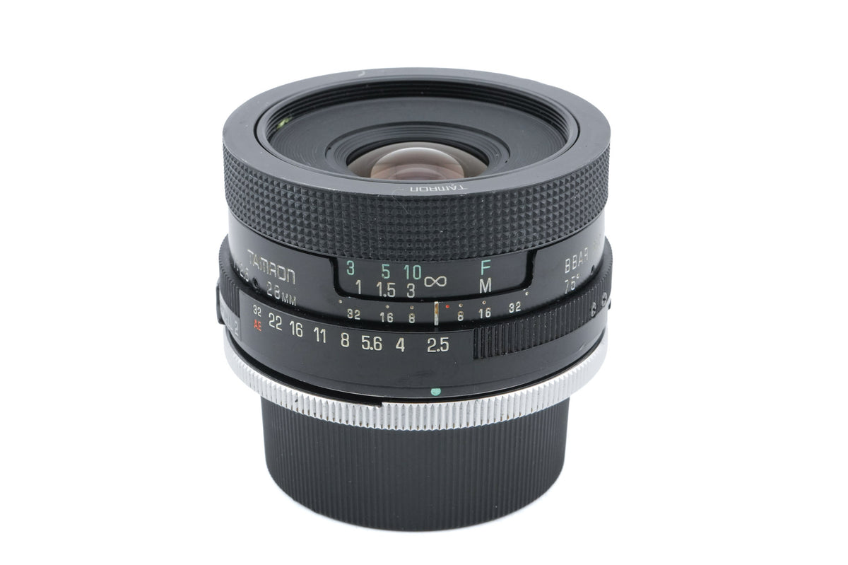 Tamron 28mm f2.5 BBAR MC (02B) + Adaptall 2 - Contax/Yashica Adapter