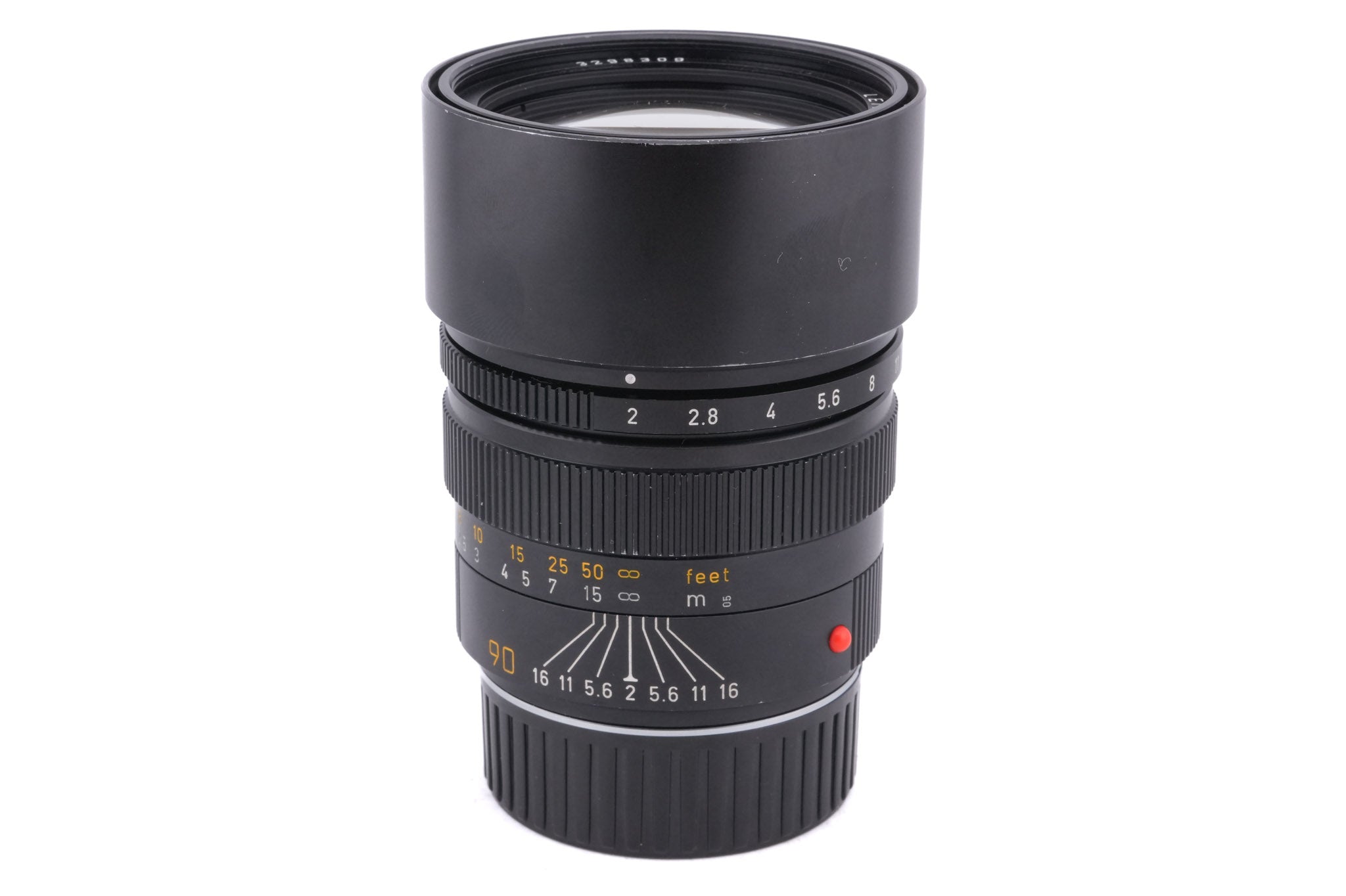 Leica 90mm f2 Summicron-M (Type III) (Black, 11136) - Lens