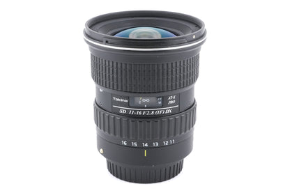 Tokina 11-16mm f2.8 AT-X Pro DX - Lens