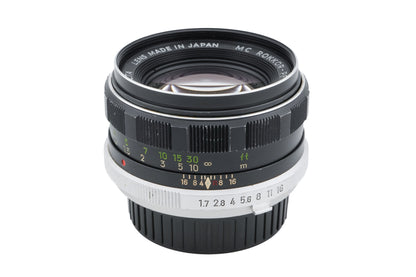 Minolta 55mm f1.7 MC Rokkor-PF