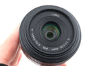 Panasonic 20mm f1.7 Lumix G ASPH. (H-H020)