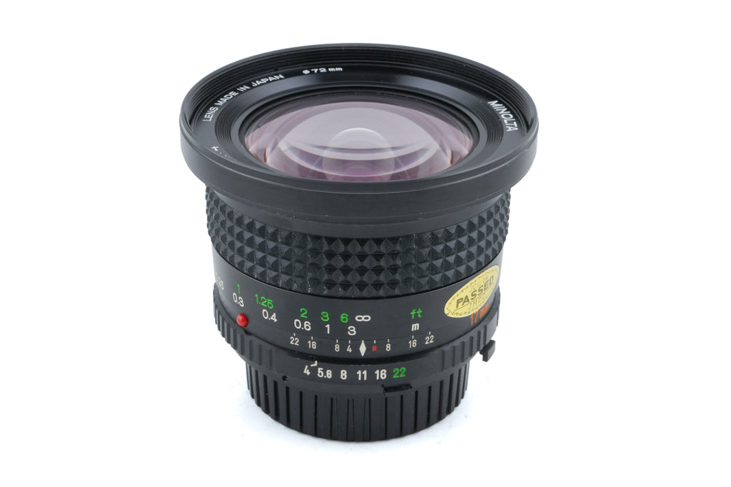 Minolta 17mm f4 MD W.Rokkor