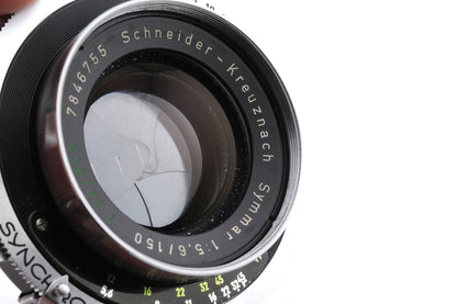 Schneider-Kreuznach 150mm f5.6 / 265mm f12 (Shutter)