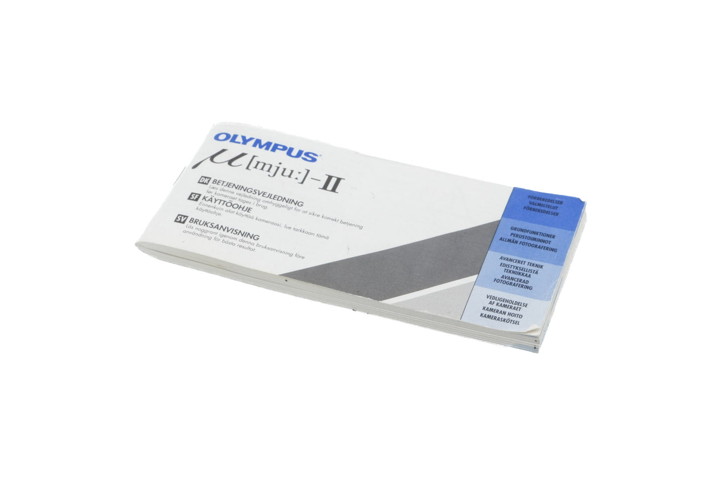 Olympus Mju-II Instructions