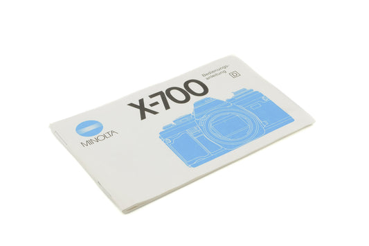 Minolta X-700 Instructions