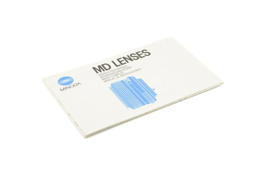 Minolta MD Lenses Instructions