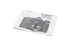 Canon F-1 Instructions
