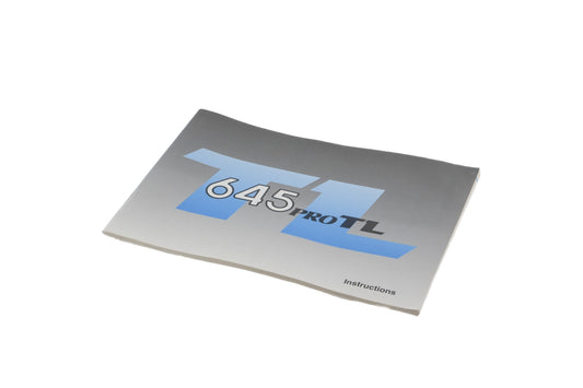 Mamiya 645 Pro TL Instructions