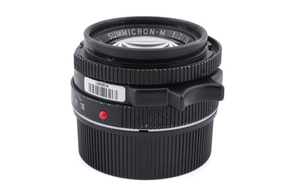 Leica 35mm f2 Summicron-M (Type IV) (Black, 11310)