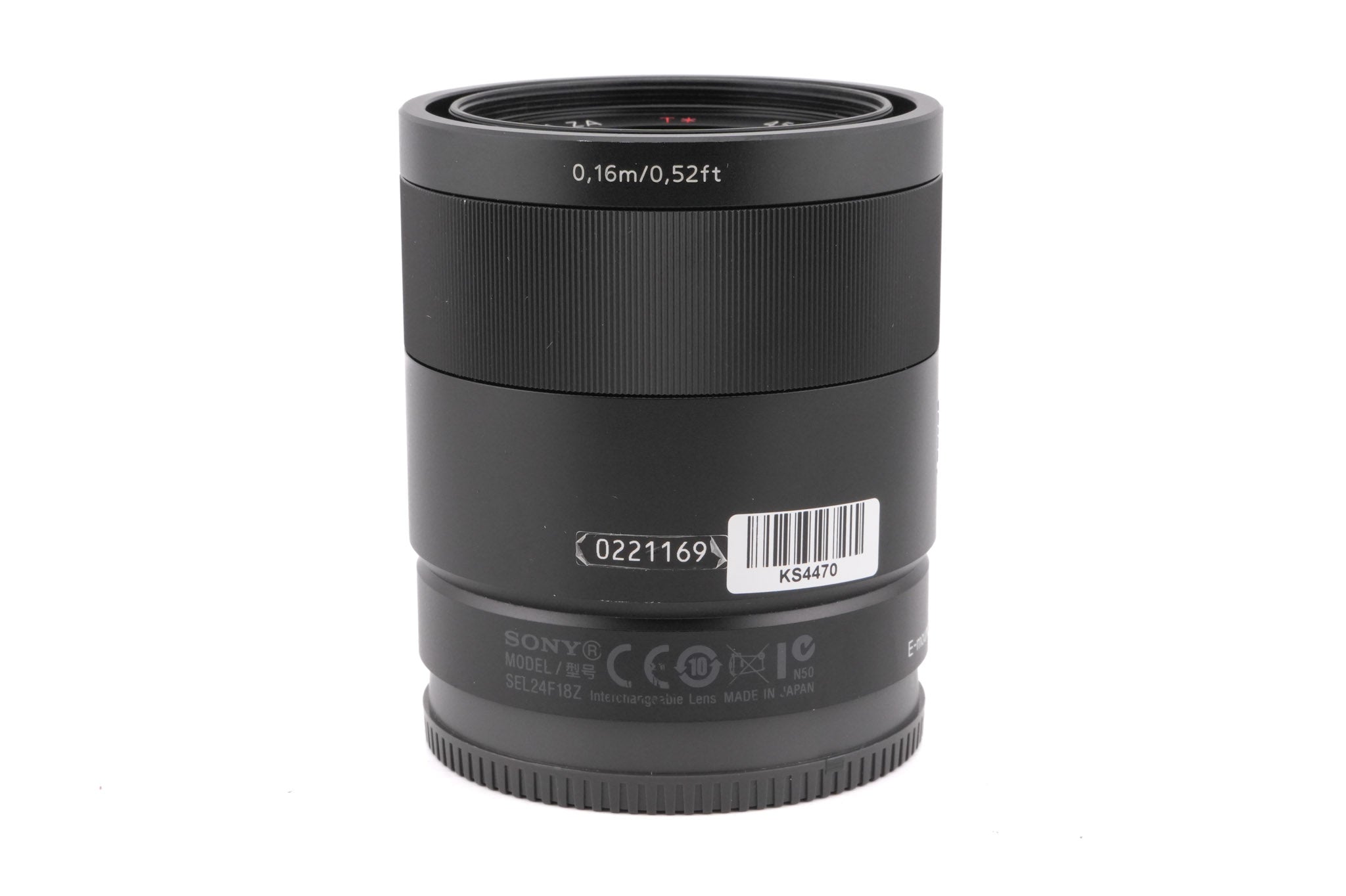 Sony 24mm f1.8 Sonnar T* ZA (SEL24F18Z) – Kamerastore Sony 24mm f1.8 Sonnar T* ZA (SEL24F18Z) – Kamerastore