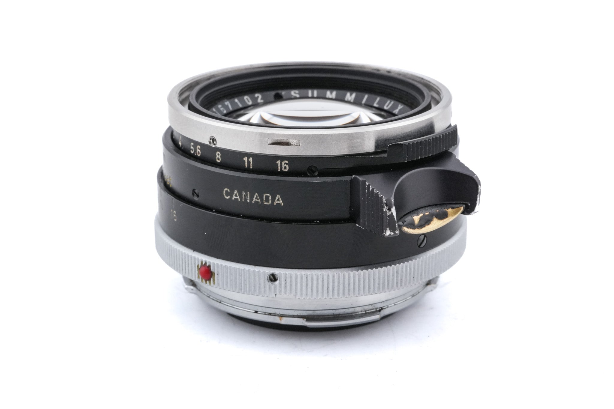 Leica 35mm f1.4 Summilux (Type I, Steel Rim) (Black, 11869)