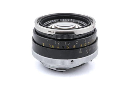 Leica 35mm f1.4 Summilux (Type I) (Black, Steel Rim, 11869)