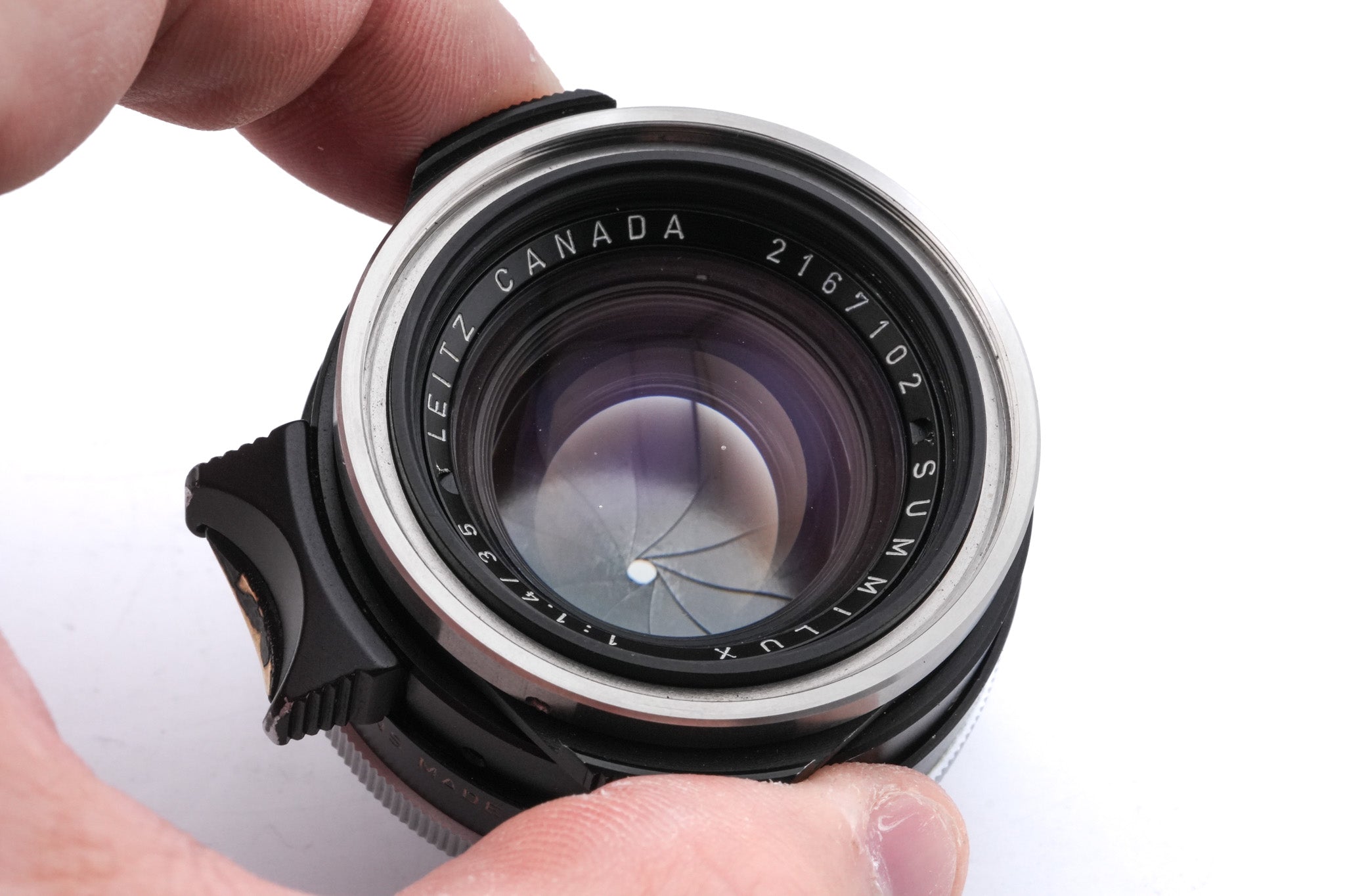 Leica 35mm f1.4 Summilux (Type I, Steel Rim) (Black, 11869)