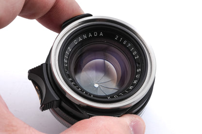 Leica 35mm f1.4 Summilux (Type I) (Black, Steel Rim, 11869)