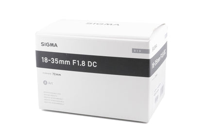 Sigma 18-35mm f1.8 DC HSM Art
