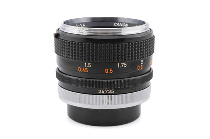 Canon 50mm f1.4 Chrome Nose