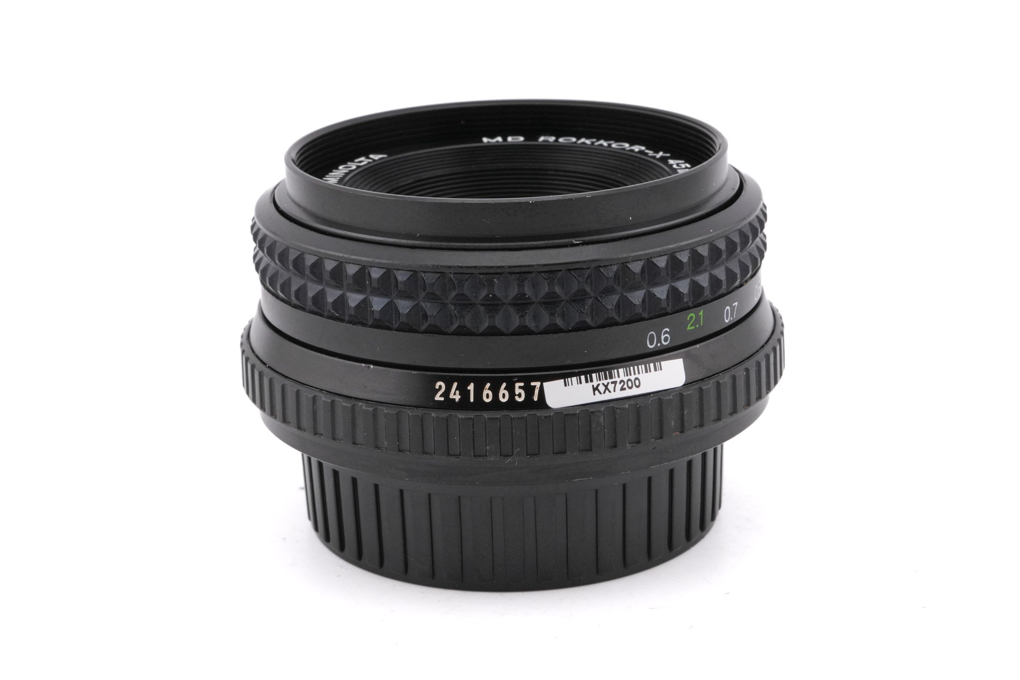 Minolta Lens Md Rokkor X 45mm F2 Minolta MD Rokkor-X 45mm F2