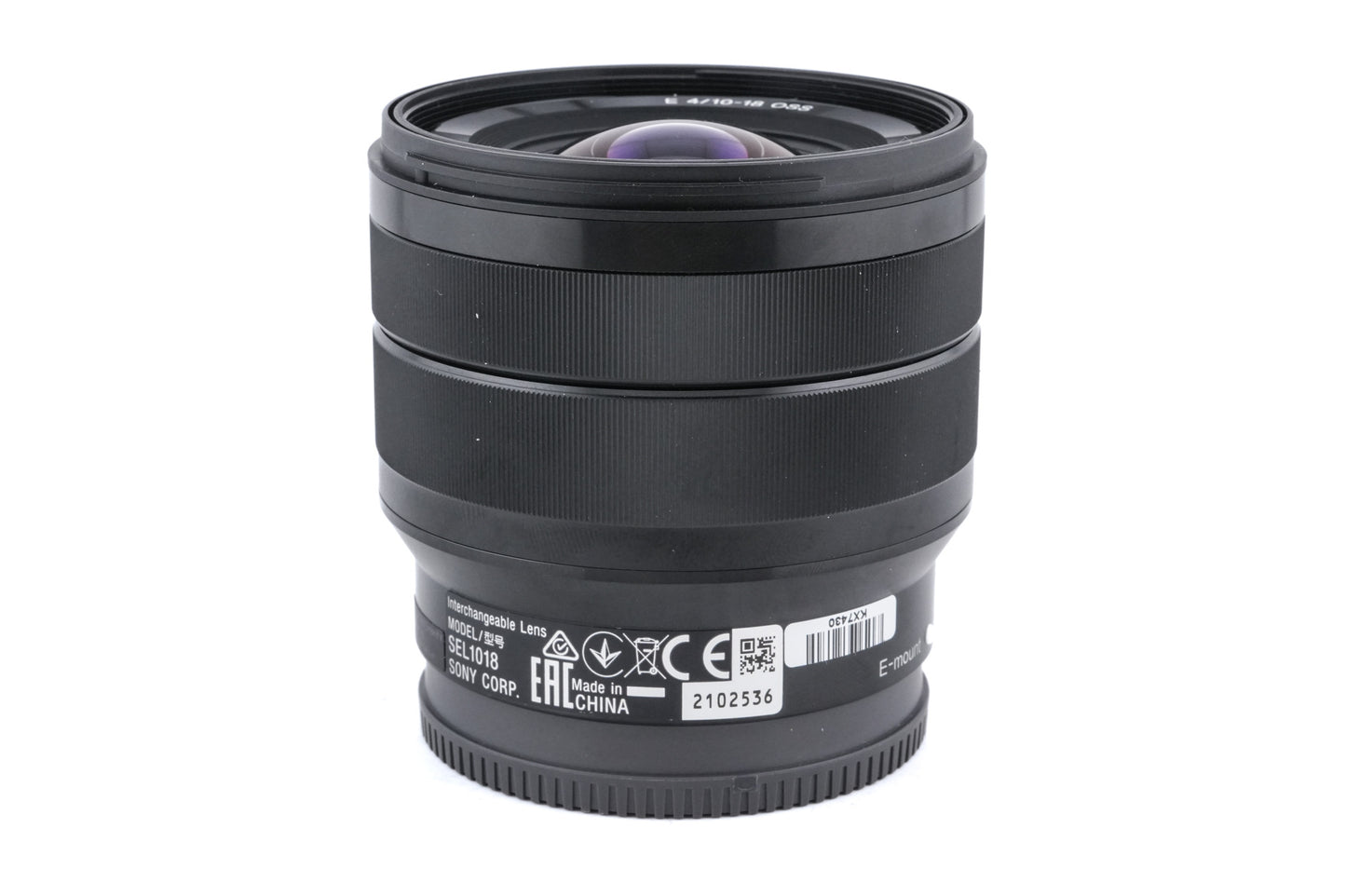 Sony 10-18mm f4 OSS (SEL1018)