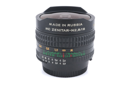 Zenit 16mm f2.8 MC Zenitar-N Fish-Eye AI