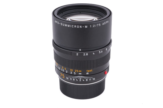 Leica 75mm f2 APO-Summicron-M ASPH. (Black, 11637)