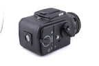 Hasselblad 500C/M (Black, 10170) + 80mm f2.8 Planar T* CF (20029) + Waist Level Finder (New / Black, 42323) + A12 Film Magazine (Black, 30147) + Standard Focusing Screen (42161)