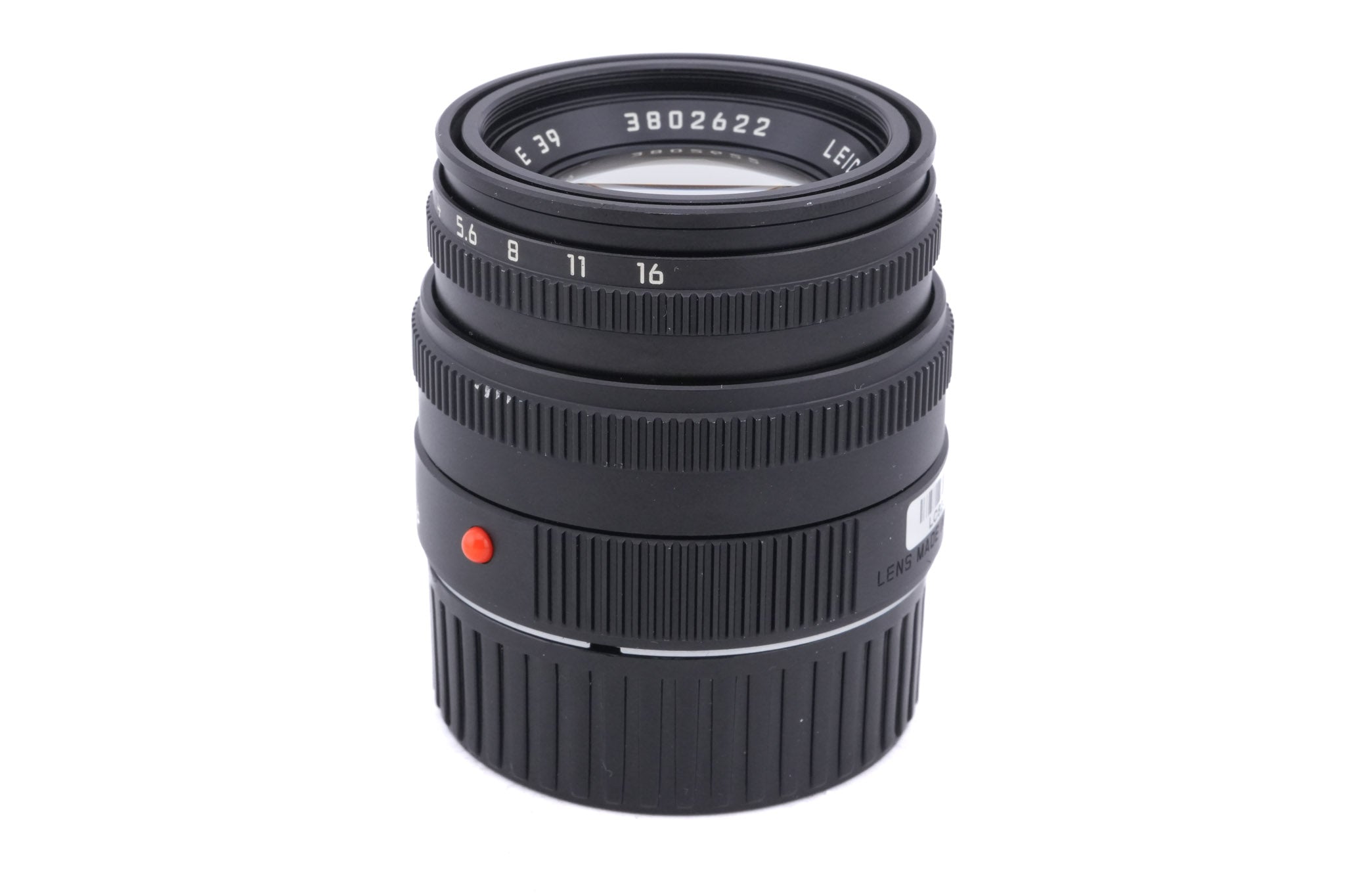 Leica 50mm f2 Summicron-M (Type V) (Black, 11826 / 11719)