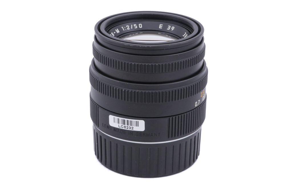 Leica 50mm f2 Summicron-M (Type V) (Black, 11826 / 11719)