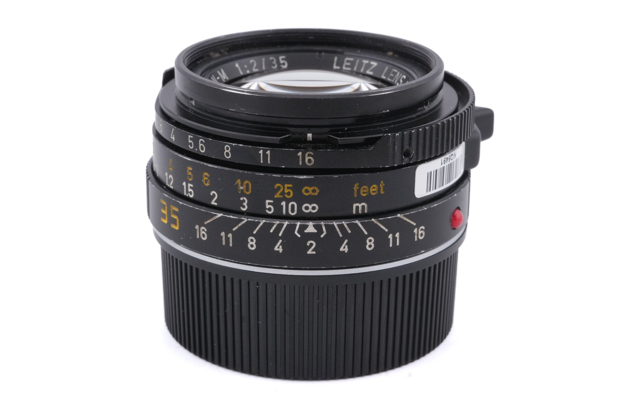 Leica 35mm f2 Summicron-M (Type IV) (Black, 11310) - Lens