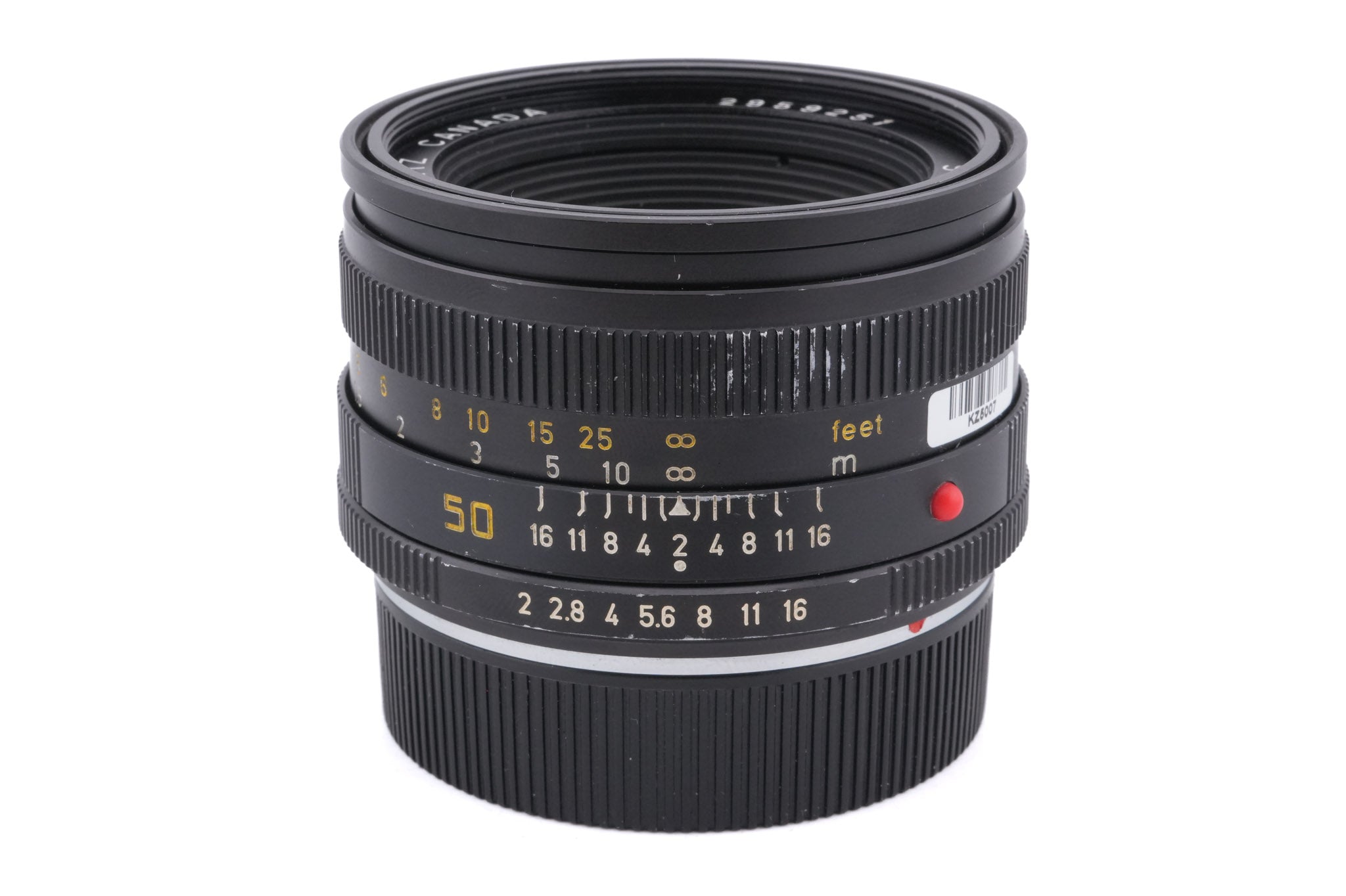 Leica 50mm f2 Summicron-R (Type II) (3-Cam) (11215) - Lens