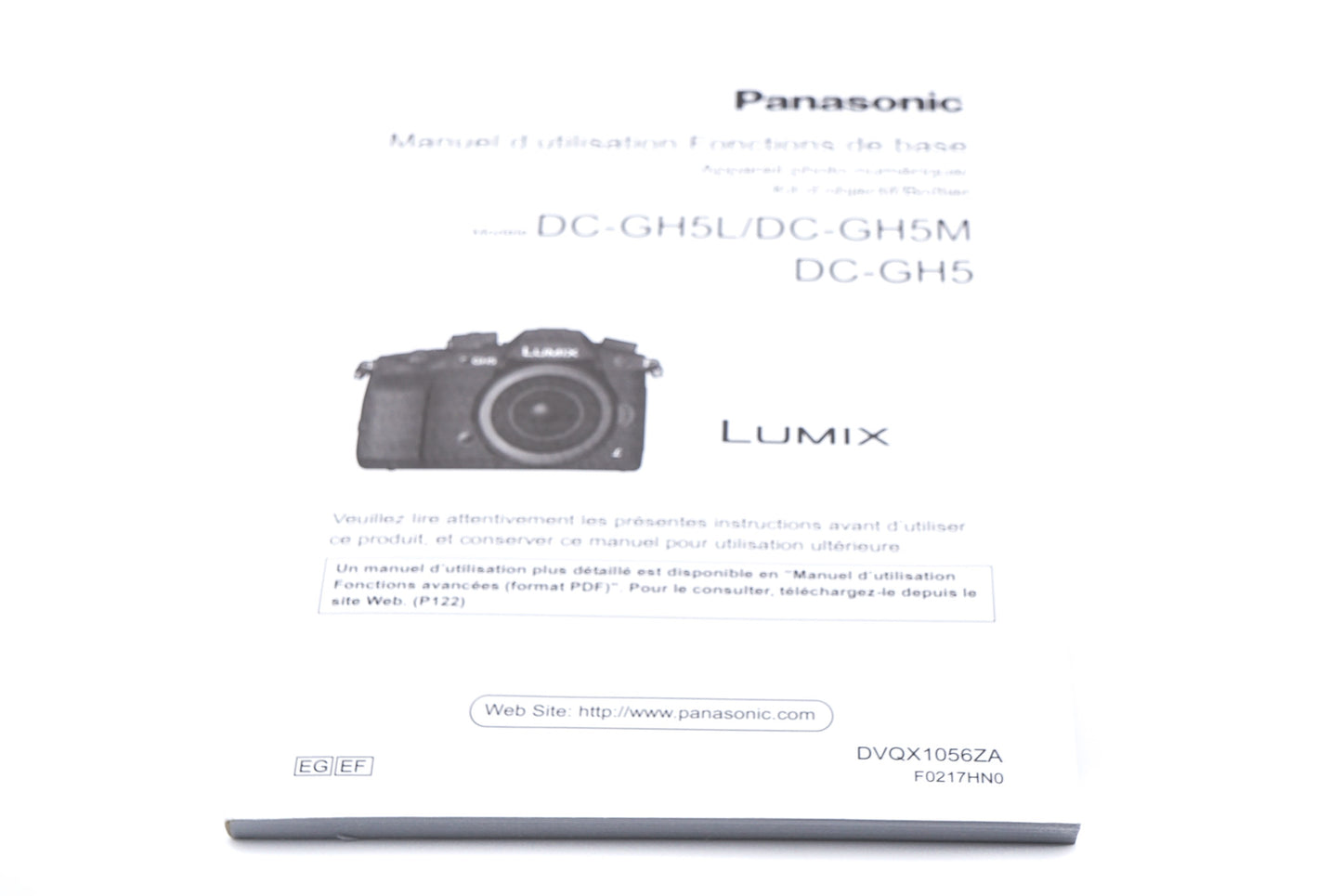 Panasonic Lumix DC-GH5 Instructions