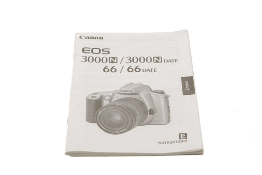 Canon EOS 3000N /3000N Date / 66 / 66 Date Instructions