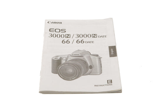 Canon EOS 3000N (Date) / 66 (Date) Instructions