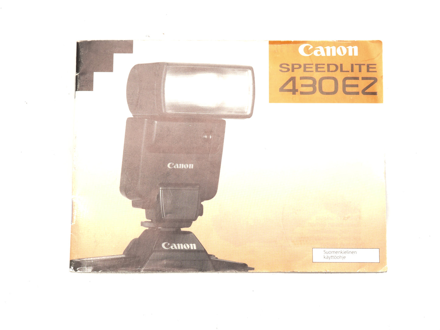 Canon 430EZ Speedlite Instruction Manual