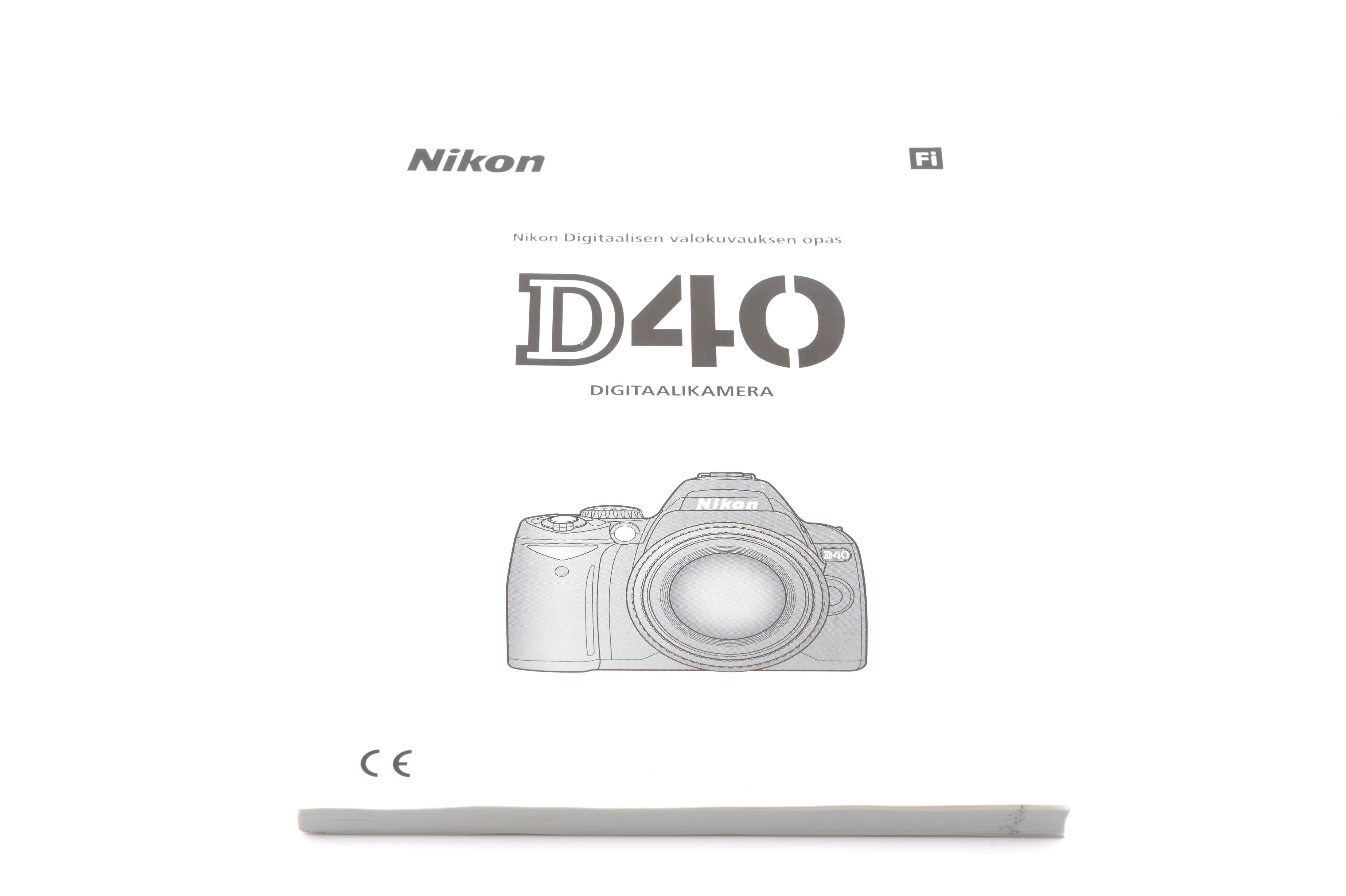 Nikon D40 Instructions – Kamerastore