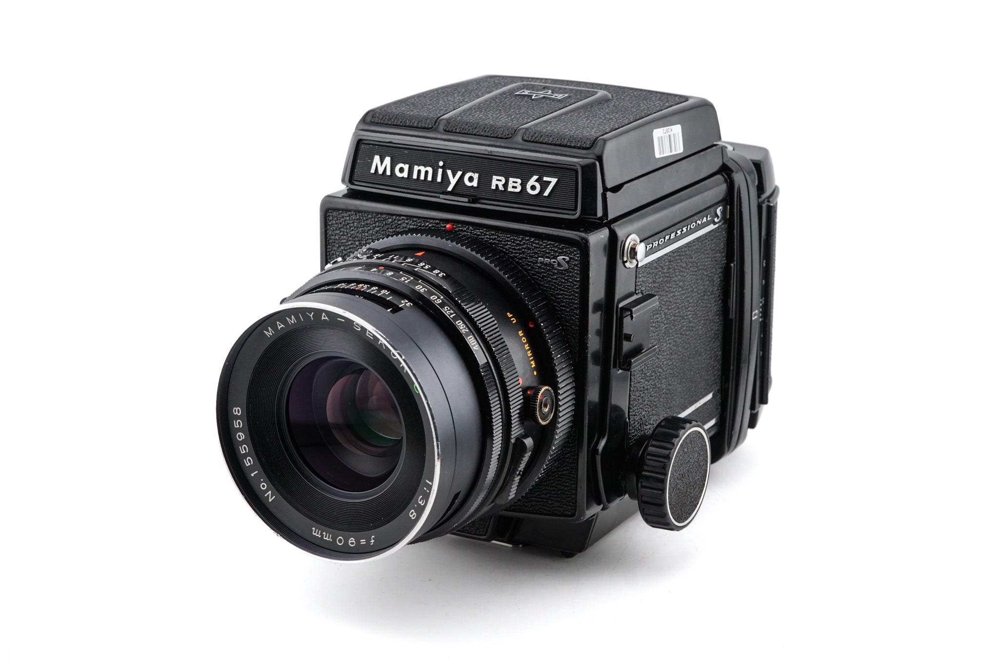 Mamiya RB67 Pro-S + 90mm f3.8 Sekor C + 120 Pro-S 6x7 Film Back + Waist  Level Finder