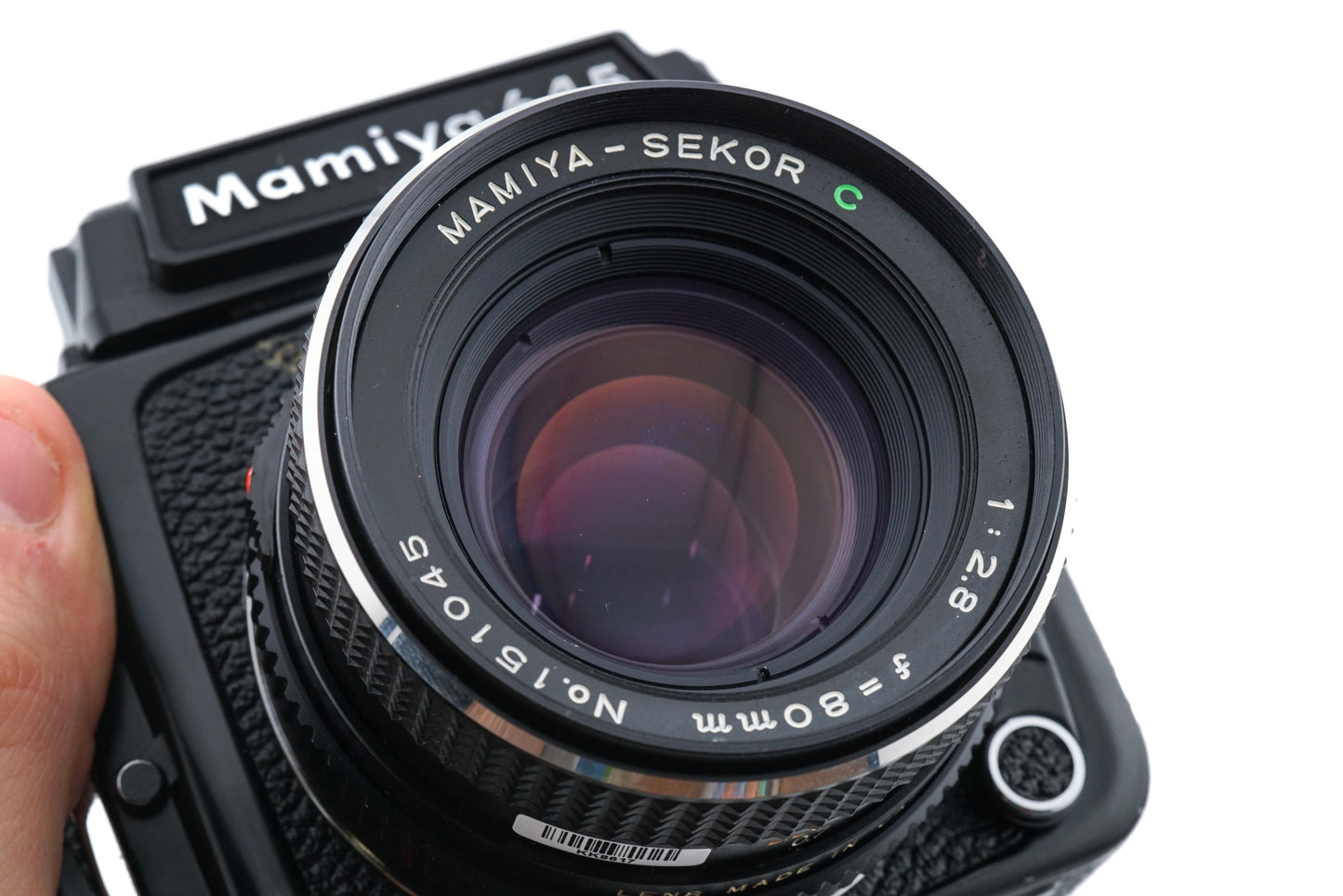 Mamiya M645 1000S + M645 Waist Level Finder S + 80mm f2.8 Sekor C