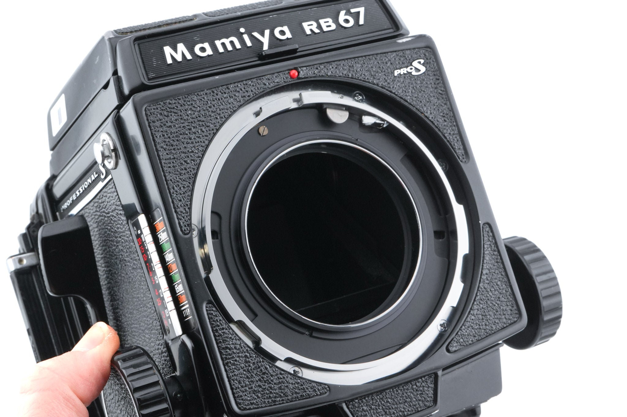 Mamiya RB67 Pro-S + Waist Level Finder + 120 6x7 Pro Roll Film Holder + 127mm f3.8 Sekor C