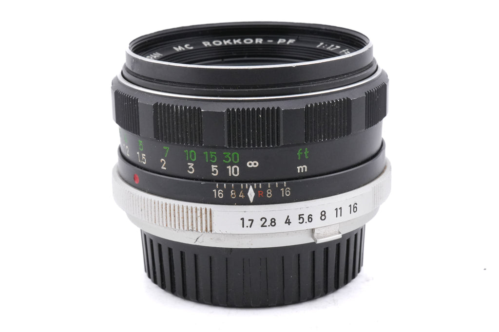 Minolta 55mm f1.7 MC Rokkor-PF