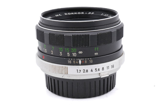 Minolta 55mm f1.7 MC Rokkor-PF