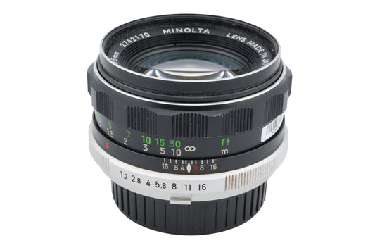 Minolta 55mm f1.7 MC Rokkor-PF