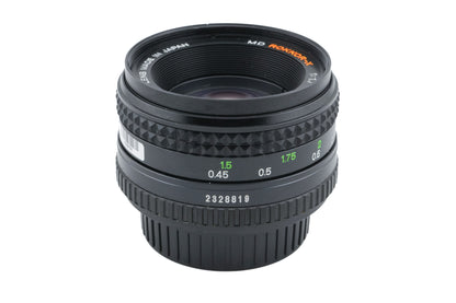 Minolta 50mm f1.7 MD Rokkor-X